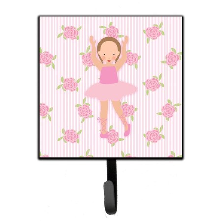 Carolines Treasures Ballerina Brown Hair Ponytails Leash or Key Holder BB5189SH4